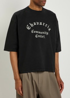 Willy Chavarria Buffalo Printed Cotton T-shirt Black