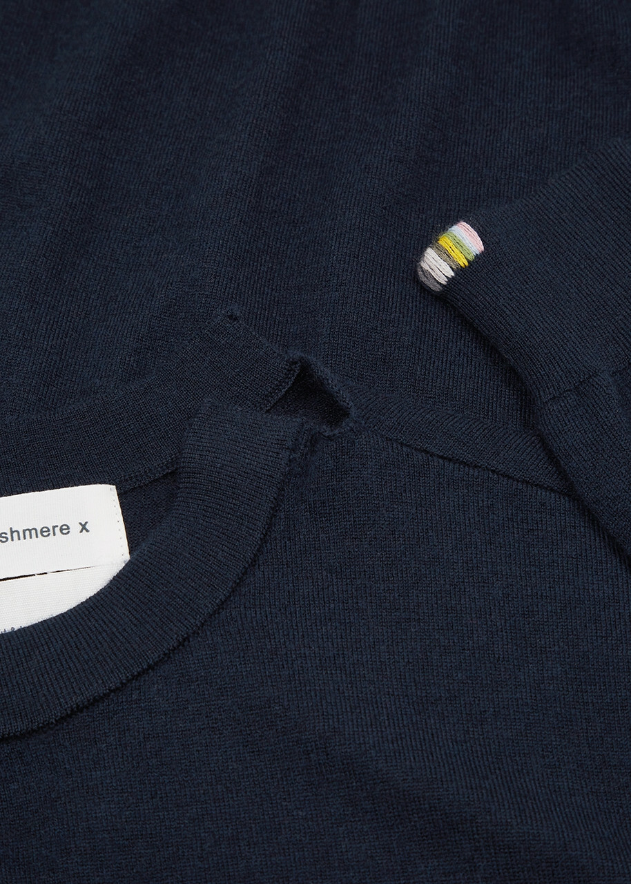 Extreme Cashmere N°233 Class Cashmere-blend Jumper - Navy - One Size