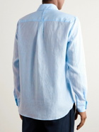 Mr P. - Organic Linen-Chambray Shirt - Blue