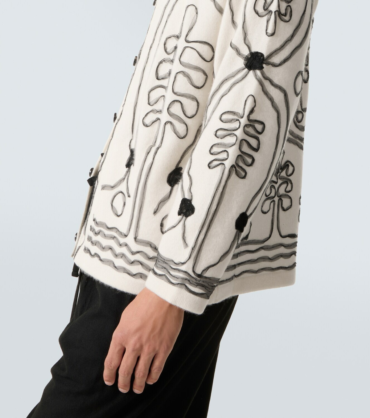 Bode Winter Garden cashmere cardigan