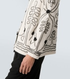 Bode Winter Garden cashmere cardigan