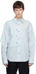 Andersson Bell Blue Stripe Layered Shirt