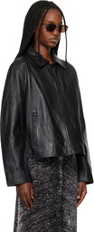 Diesel Black L-Amar-Fem-S2 Leather Jacket