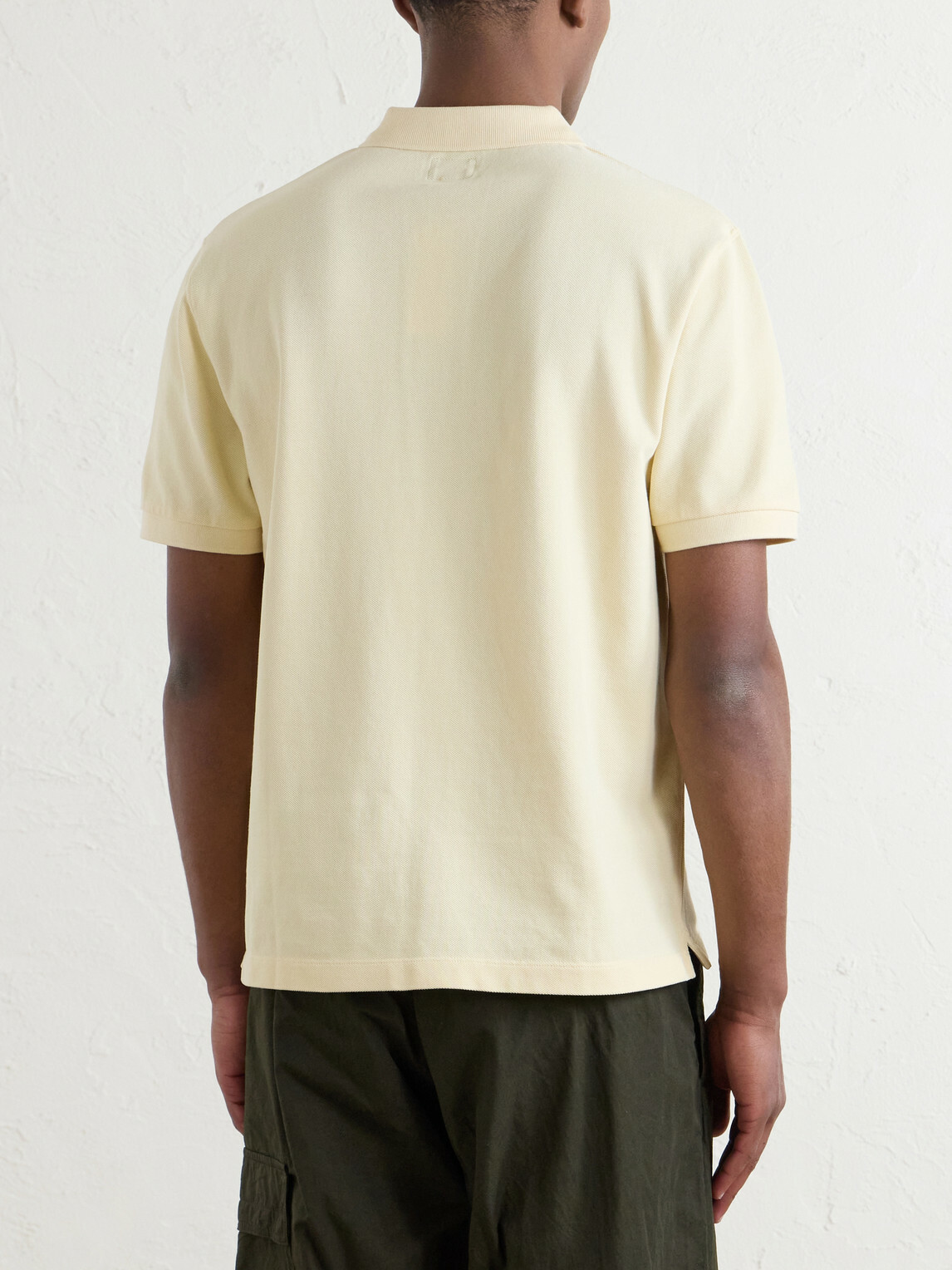 Noah - Logo-Embroidered Cotton-Piqué Polo Shirt - Yellow
