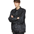 1017 Alyx 9SM Black and Grey Mackintosh Edition Oversized Jacket