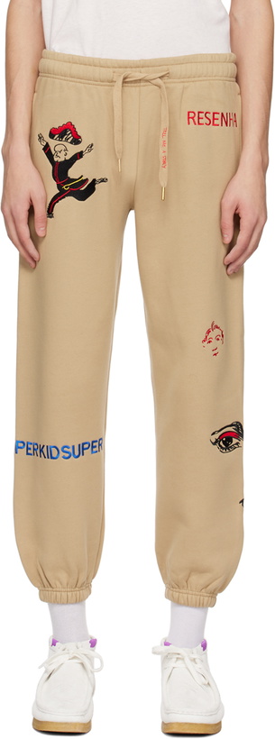 Photo: KidSuper Tan Super Sweatpants