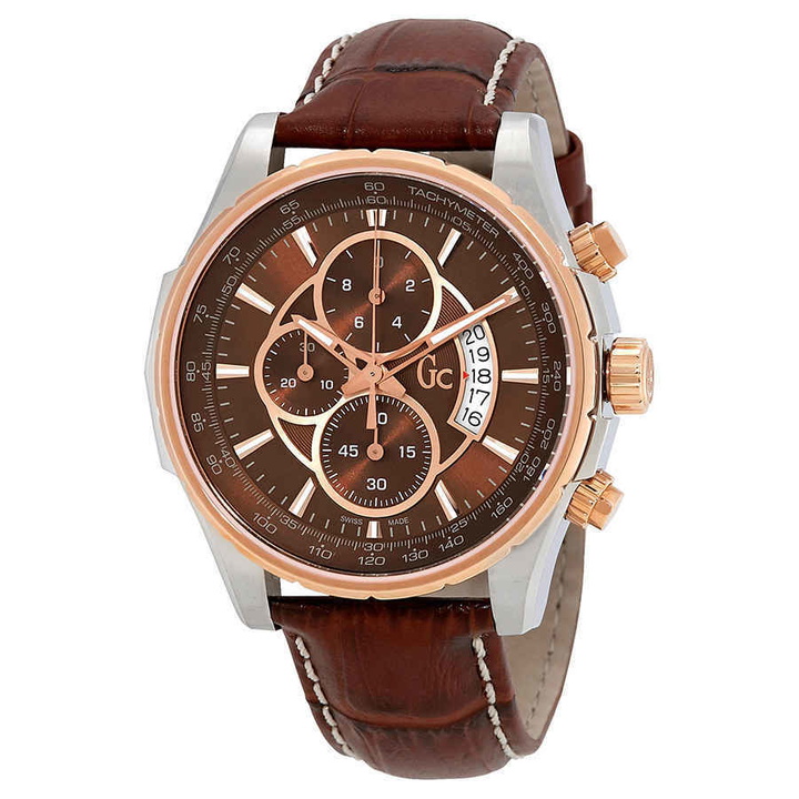 Photo: Guess Techno Class Chronograph Brown Dial Mens Watch X81002G4S