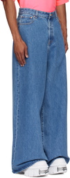 VETEMENTS Blue Oversized Baggy Jeans