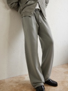 Cherry Los Angeles - Cotton-Fleece Drawstring Sweatpants - Gray