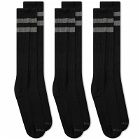 Neighborhood Men's Classic Sports Sock - 3 Pack in Black
