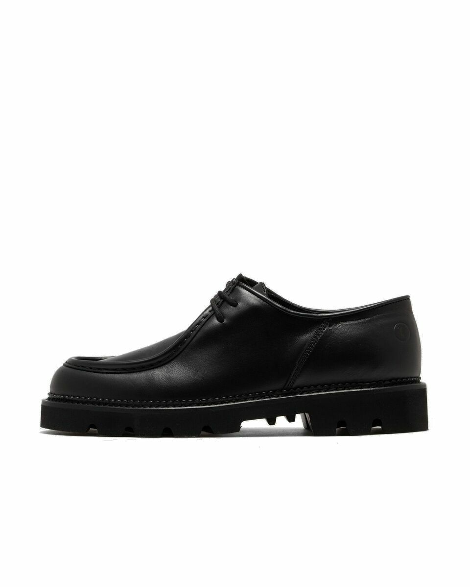 Photo: Collegium Moc Toe Derby Black - Mens - Casual Shoes