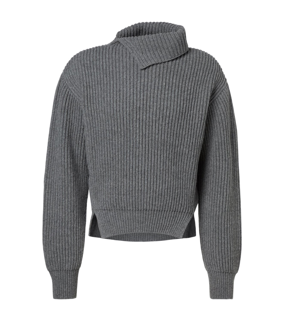 トップス JIL SANDER turtle neck knit sweater Ribbed-knit wool turtleneck sweater in black - Jil Sander