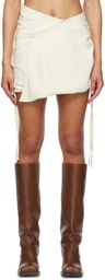 Elena Velez SSENSE Exclusive Off-White Miniskirt