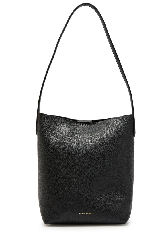 Photo: Mansur Gavriel Everyday Cabas Grained Leather Shoulder bag - Black - One Size