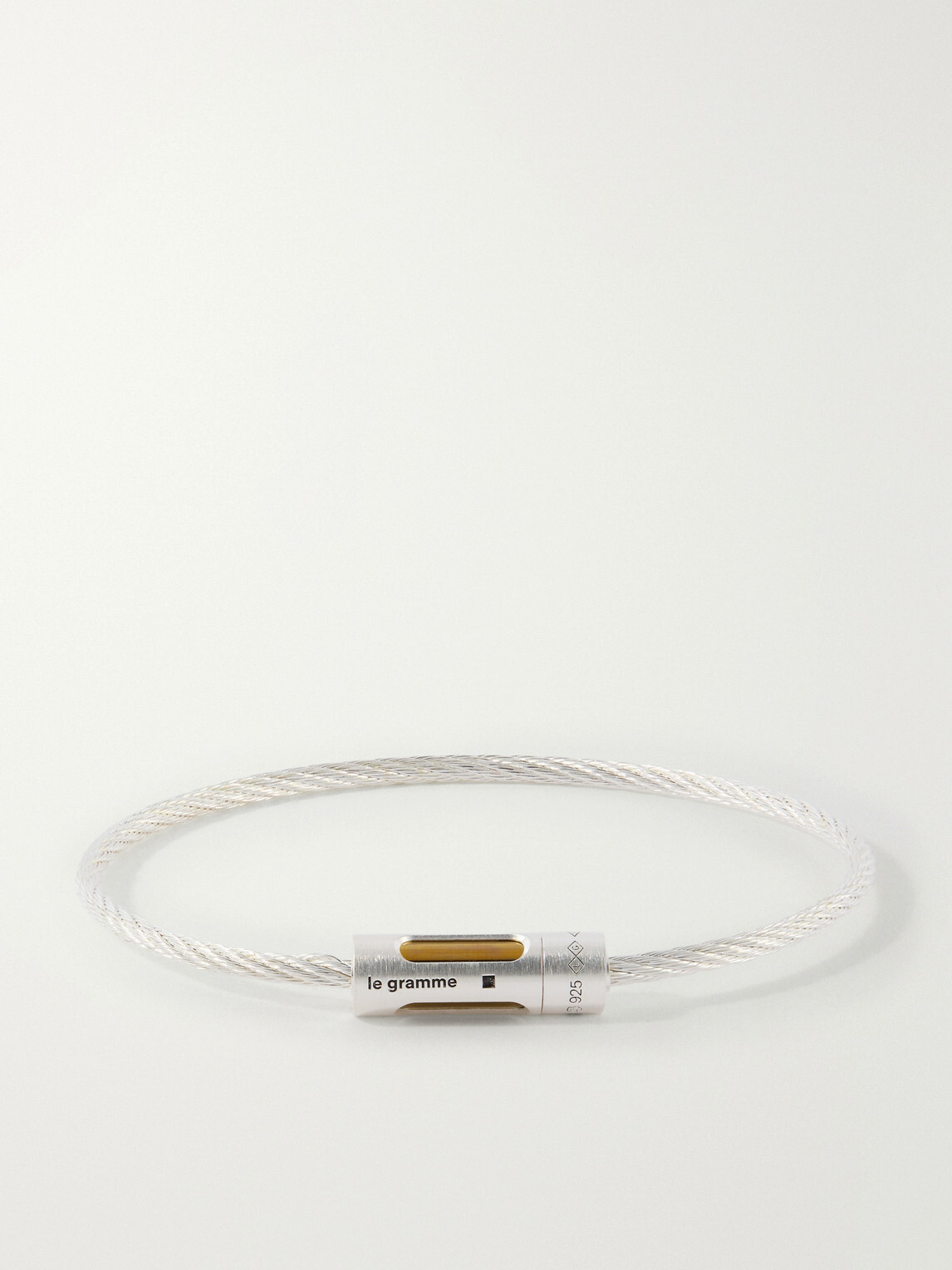 Le Gramme - 9g Punched Sterling Silver Cable Bracelet - Silver