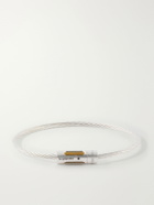 Le Gramme - 9g Punched Sterling Silver Cable Bracelet - Silver