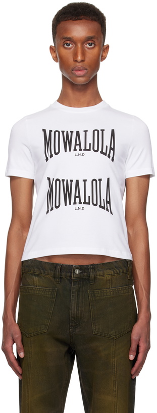 Photo: Mowalola White Sweat Tea T-shirt