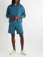 Les Tien - Garment-Dyed Cotton-Jersey Hoodie - Blue