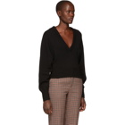 Chloe Black Cashmere V-Neck Sweater