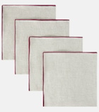 Once Milano Set of 4 linen napkins