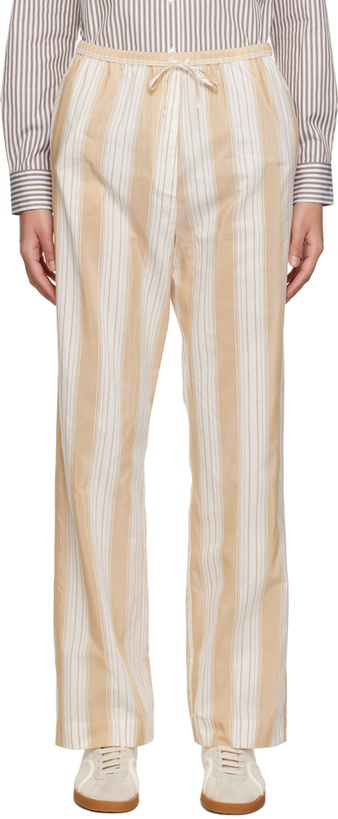 Photo: TOTEME Tan Drawstring Lounge Pants