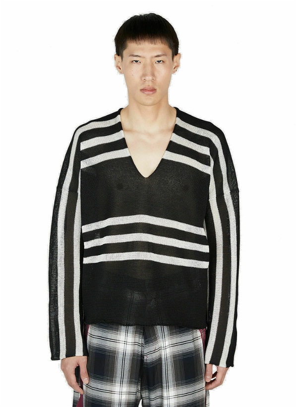 Photo: Sulvam - Striped Sweater in Black