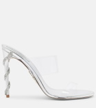 Rene Caovilla Celebrity crystal-embellished PVC sandals