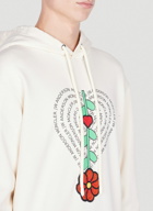 1 Moncler JW Anderson - Graphic Print Hooded Sweatshirt in Cream