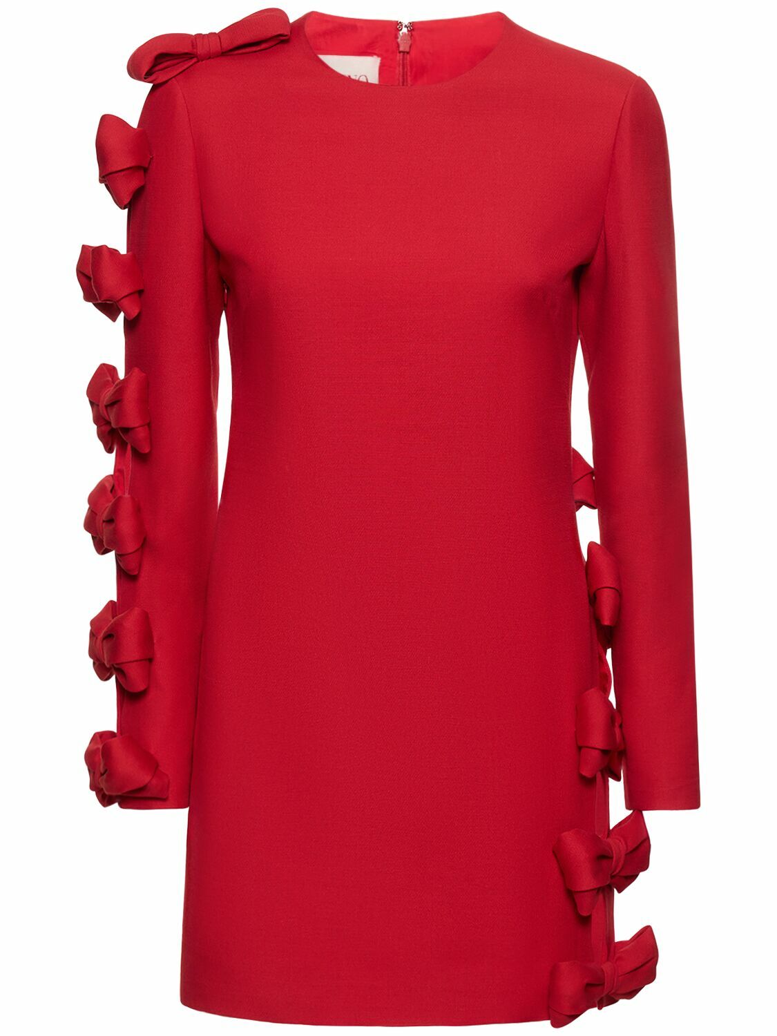 RED VALENTINO★素敵！Ruffled striped ribbed-knit mini dress RED Valentino Ruffled striped ribbed-knit mini dress