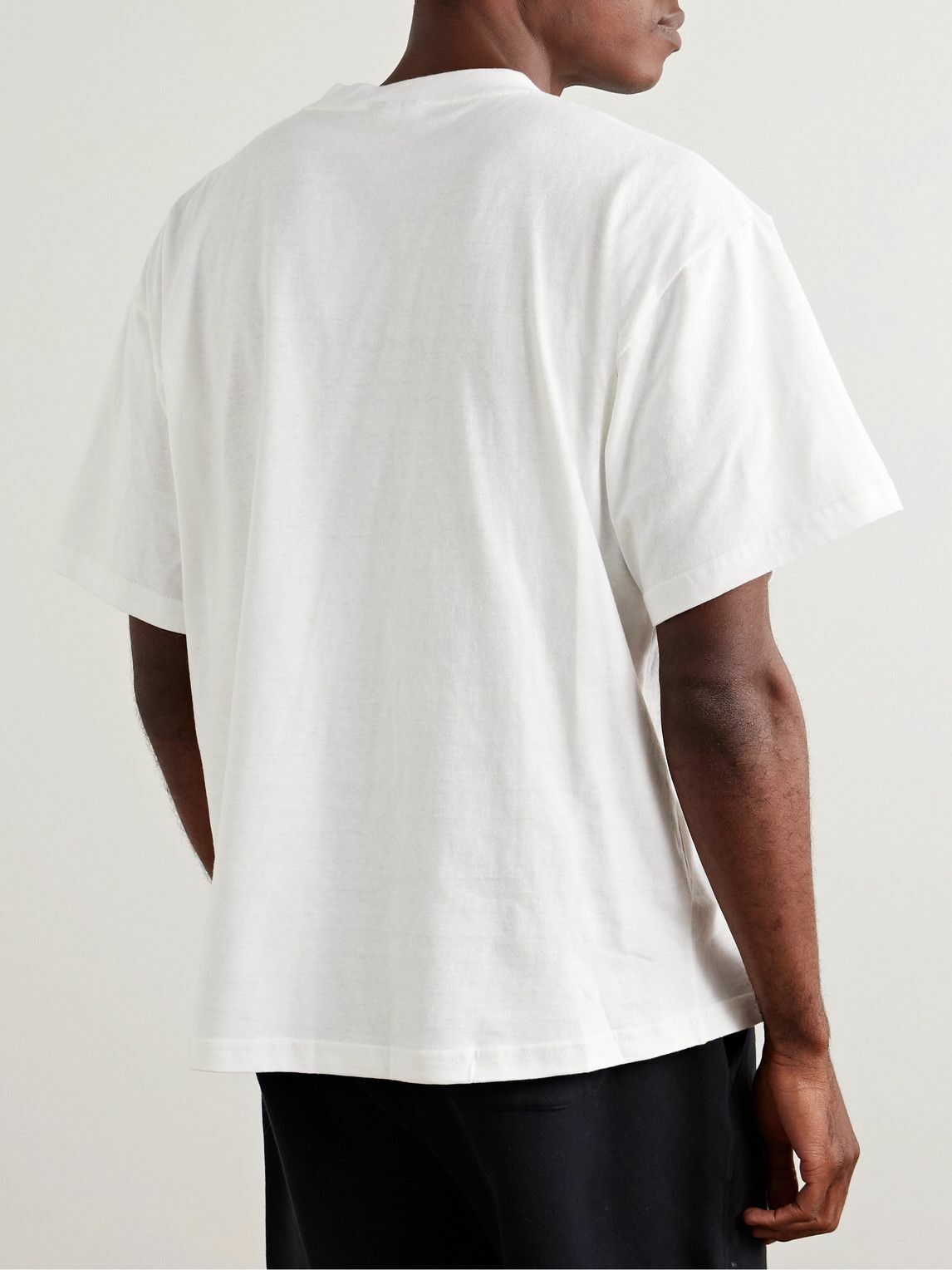 Small Talk - Printed Cotton-Jersey T-Shirt - White