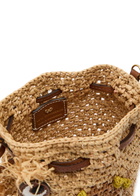 Anya Hindmarch Creature Leather and Raffia Cross-body bag - Brown - One Size