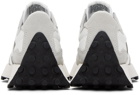 New Balance White & Gray 327 Sneakers