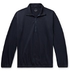Save Khaki United - Garment-Dyed Fleece-Back Supima Cotton-Jersey Half-Zip Sweatshirt - Blue