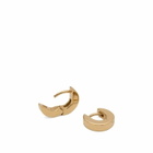 Tom Wood Beck Huggies Earrings in Gold 