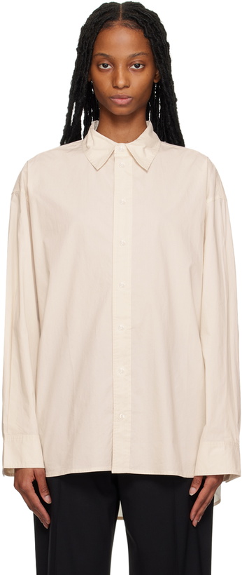 Photo: 6397 Beige Oversized Shirt