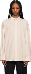 6397 Beige Oversized Shirt