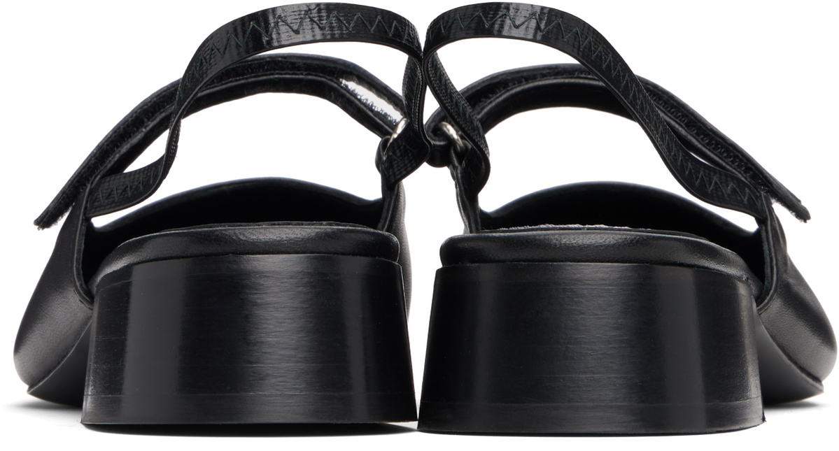 Nicole Saldaña Black Poppy Ballerina Flats