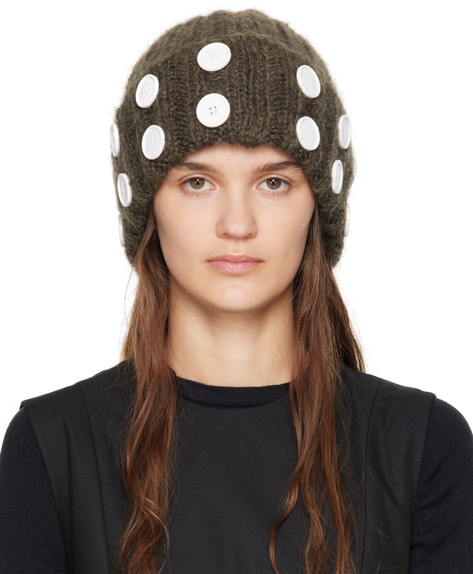 Photo: Chopova Lowena Brown Starboard Mohair Beanie