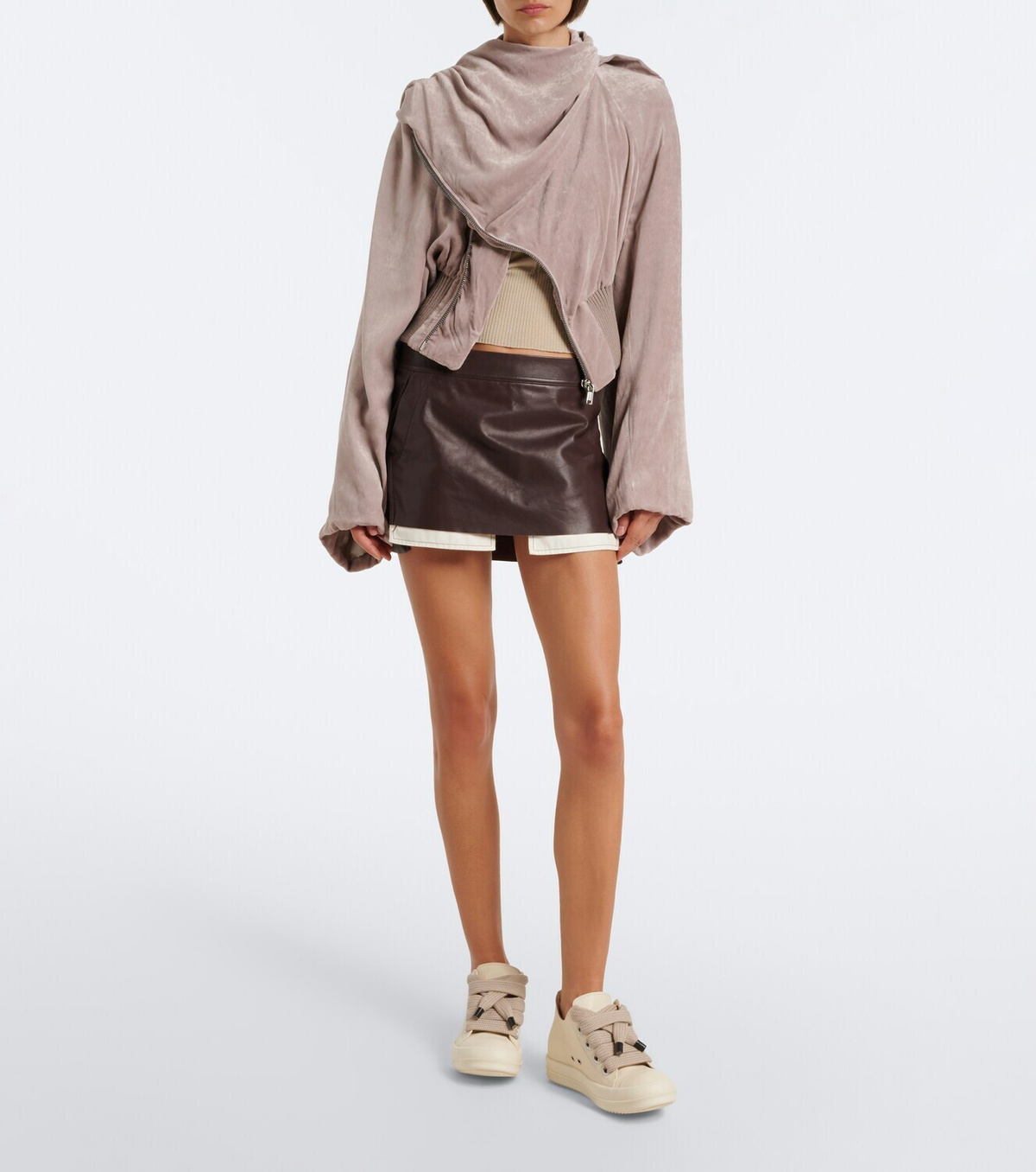 Rick Owens Jumbolace leather sneakers
