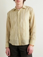 Small Talk - Striped Cotton-Voile Shirt - Green