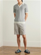 Orlebar Brown - Horton Wool and Cotton-Blend Polo Shirt - Gray