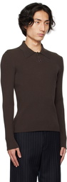 Courrèges Brown AC Polo