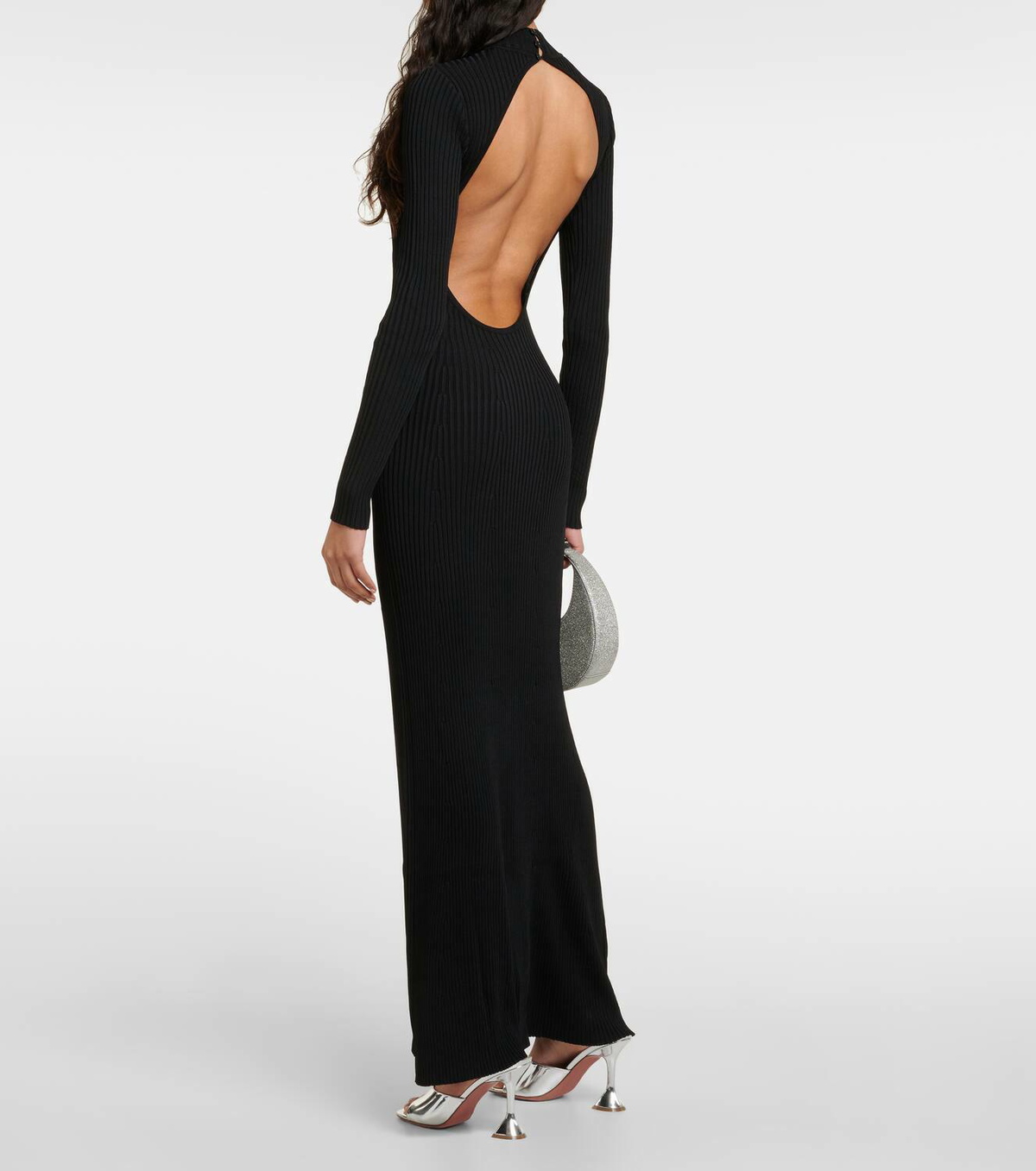 Staud Palmira ribbed-knit maxi dress Staud