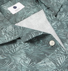 NN07 - Miyagi Camp-Collar Printed Cotton Shirt - Men - Green