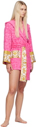 Versace Underwear Pink 'I Heart Baroque' Robe