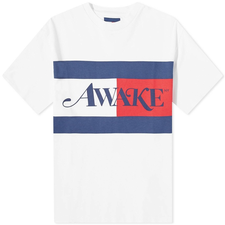 Photo: Tommy Jeans x Awake NY Flag T-Shirt in Optic White