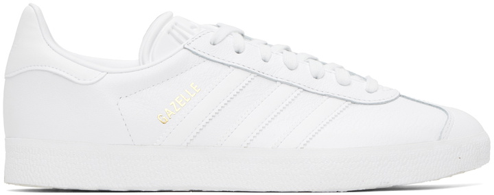 Photo: adidas Originals White Gazelle Sneakers