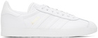 adidas Originals White Gazelle Sneakers