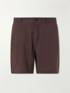 Onia - Straight-Leg Linen-Blend Shorts - Brown