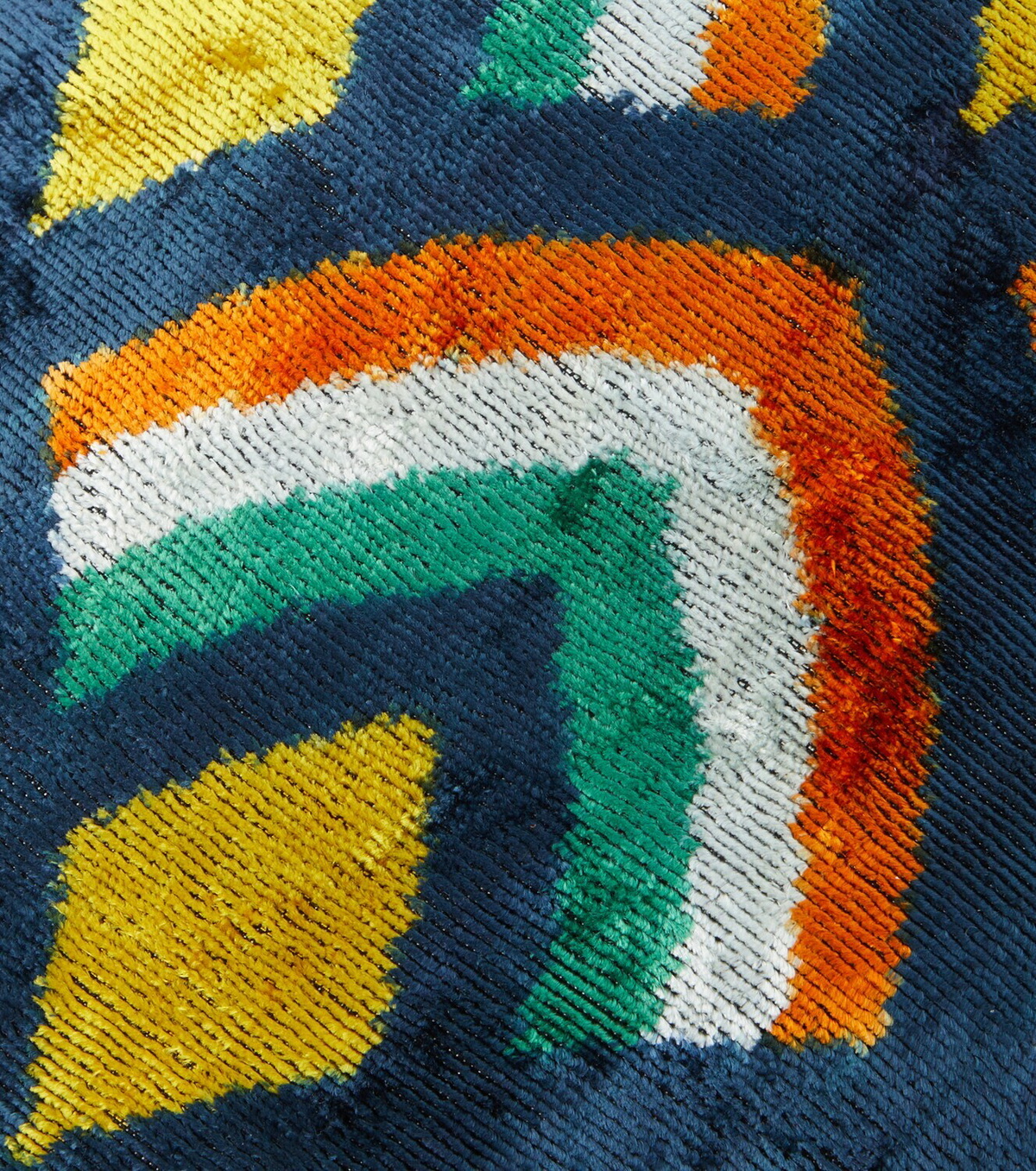 Les-Ottomans Silk and cotton velvet cushion